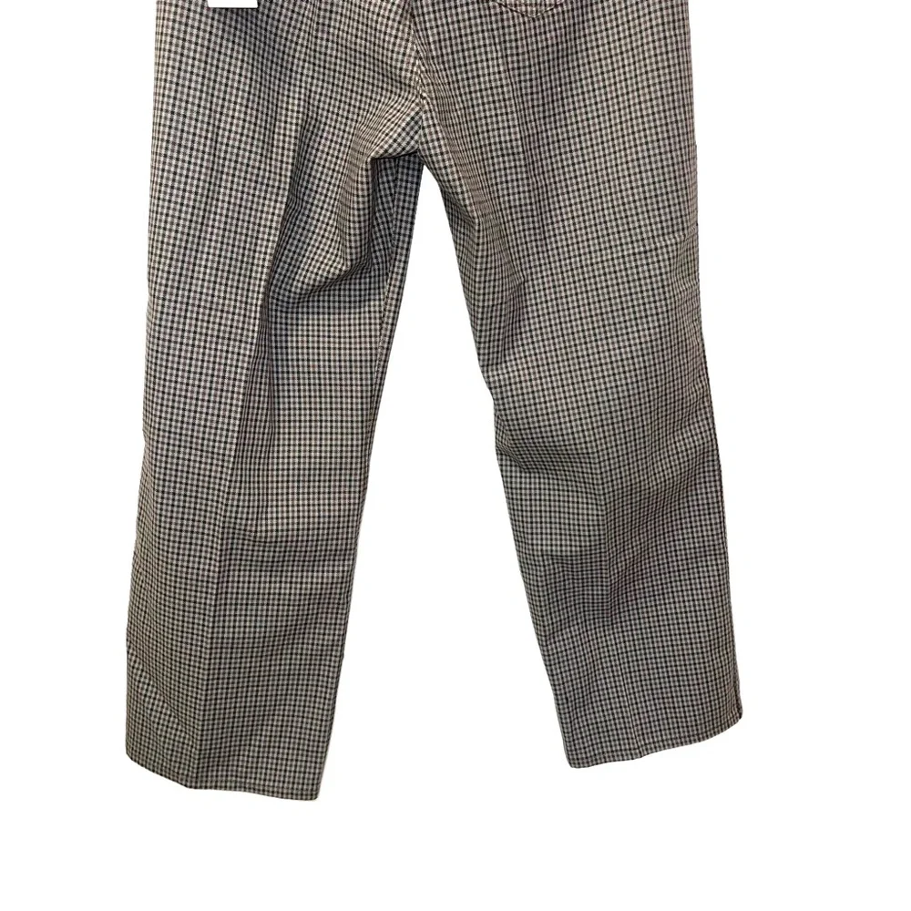 Uniqlo Women Checkered Corpcore Straight Pants Size 10 - Picture 5 of 7